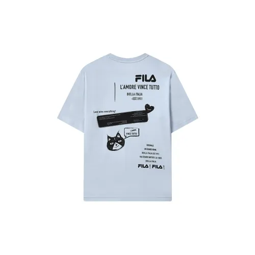 FILA T-Shirts Men Tin Foil Blue