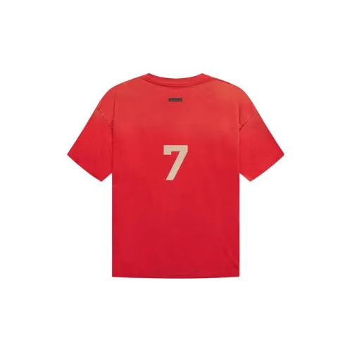 Fear Of God Seventh Season T-Shirts Men Vintage Red