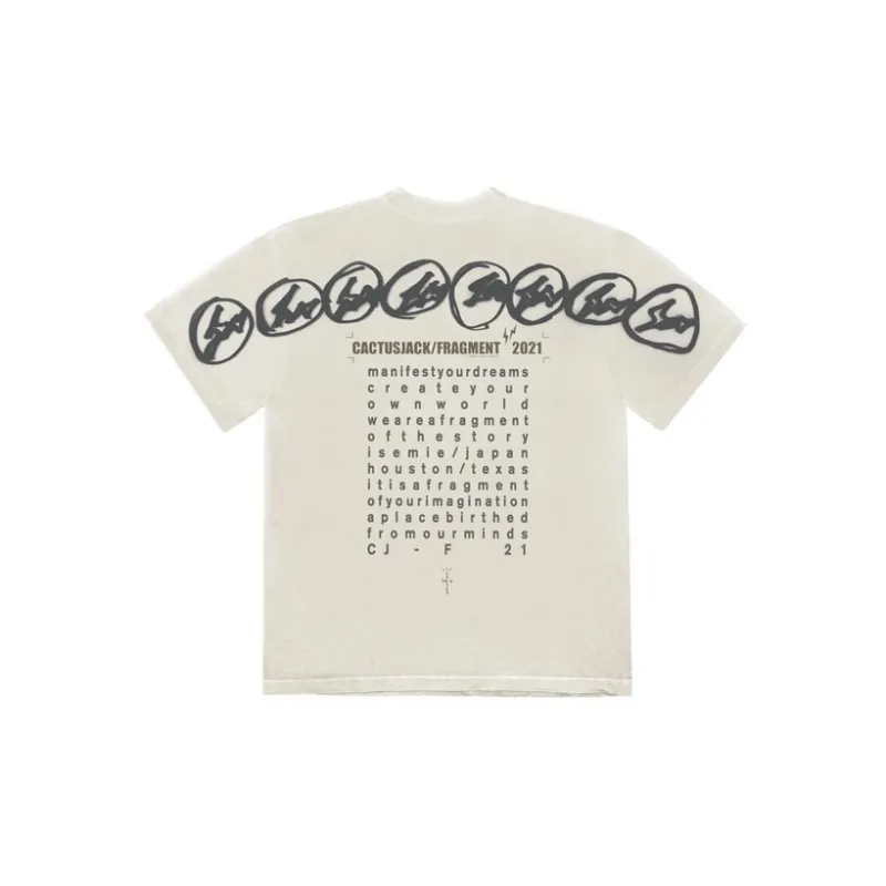 Travis Scott Cactus Jack For Fragment Manifest T shirt-1