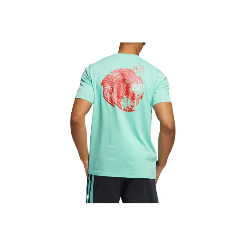 Adidas T Shirts Men Mint Green-1