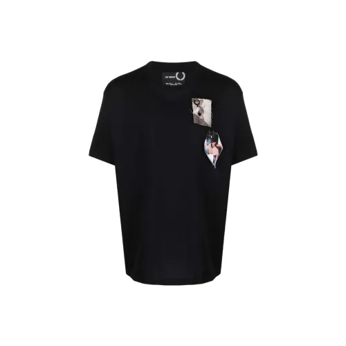 Fred Perry X RAF SIMONS T-Shirts Men Black