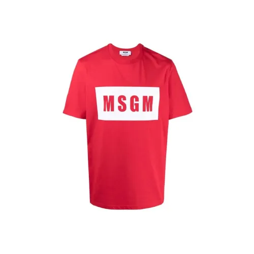 MSGM T-Shirts Men Red