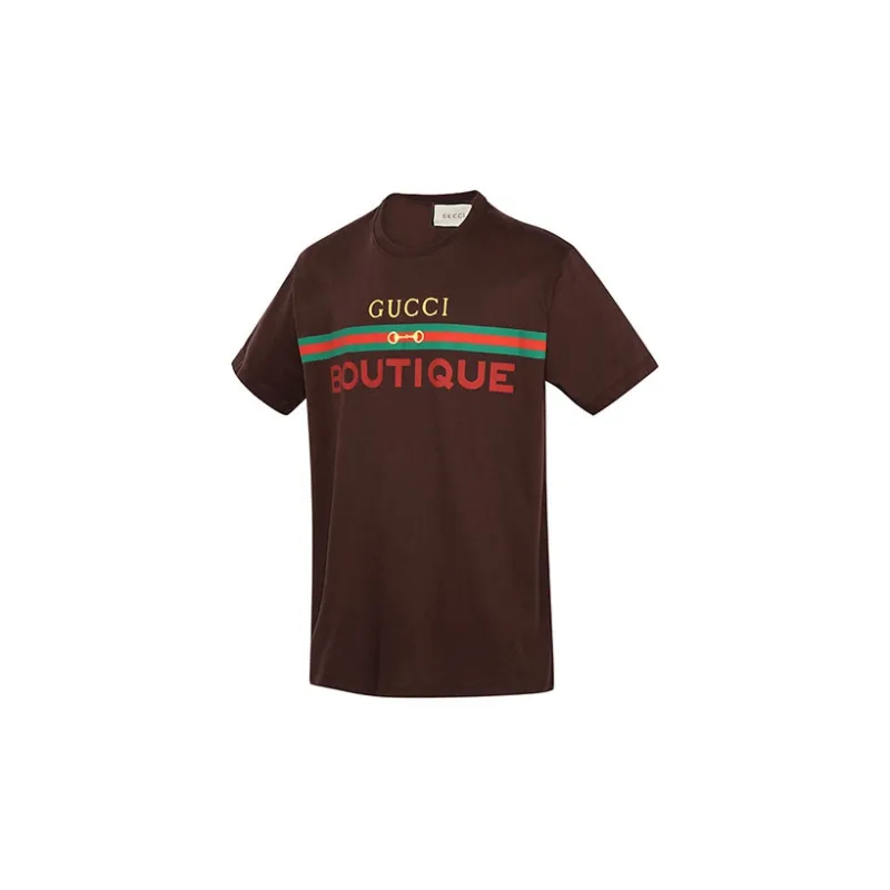 GUCCI T Shirts Men Brown-2