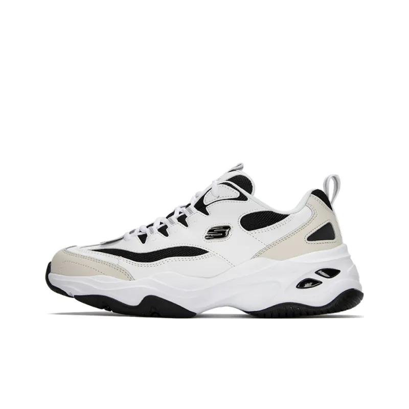 Skechers D'LITES 4.0 Milk Tea Bear Cushioning, Abrasion Resistant, Height Increasing Low Top Casual Shoes Men's White-0
