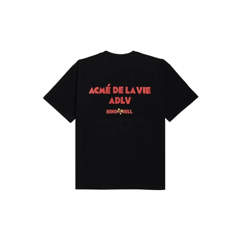Acme De La Vie/ADLV King Of The Hill Straight T Shirt Unisex Black-1