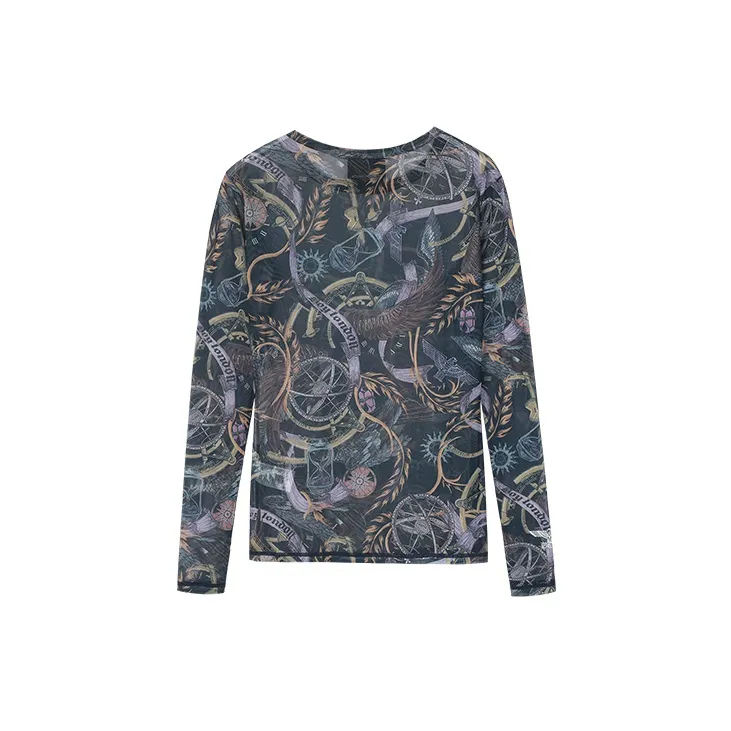 Boy London Straight Long Sleeved T Shirt Unisex Navy Blue-1