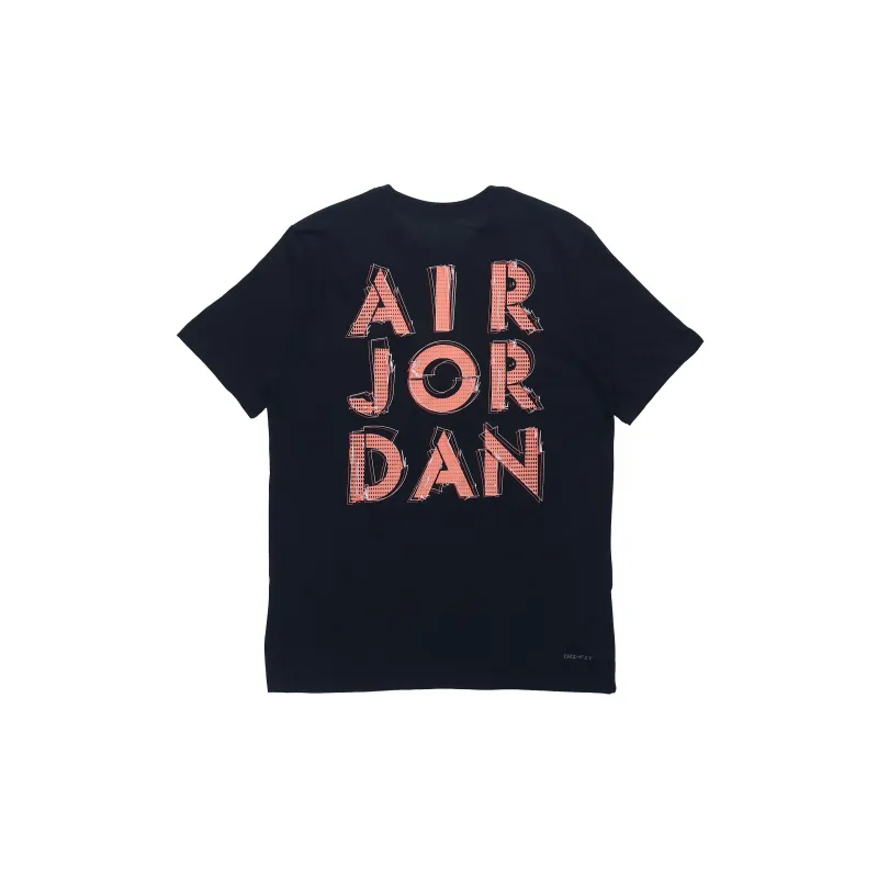 Jordan Set in Sleeve T Shirt Men's Black-1