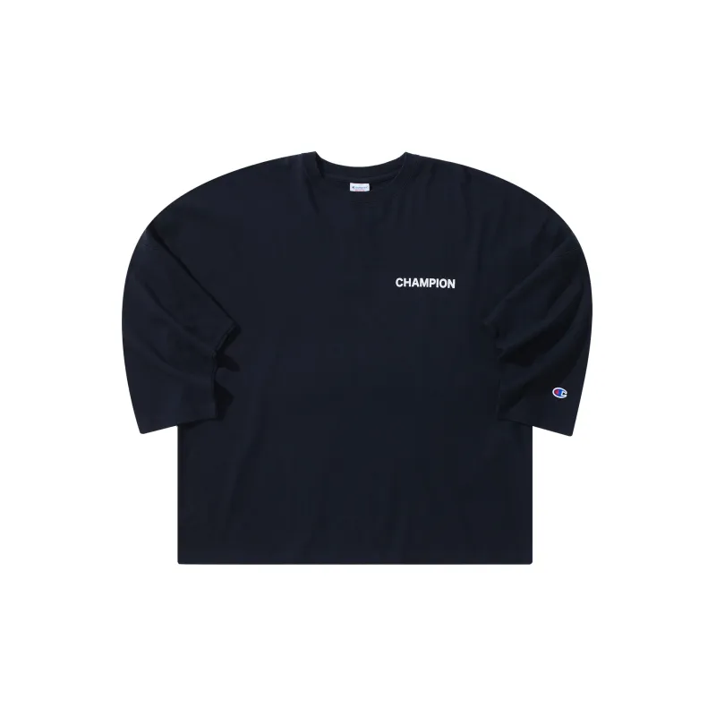 Champion Straight Long Sleeved T Shirt Japan Version Unisex-6