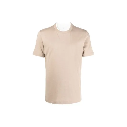 Brunello Cucinelli T-Shirts Men Light Brown