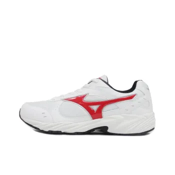 Mizuno School Running Anti-Slip Wear-Resistant Low-Top Running Shoes White Red
