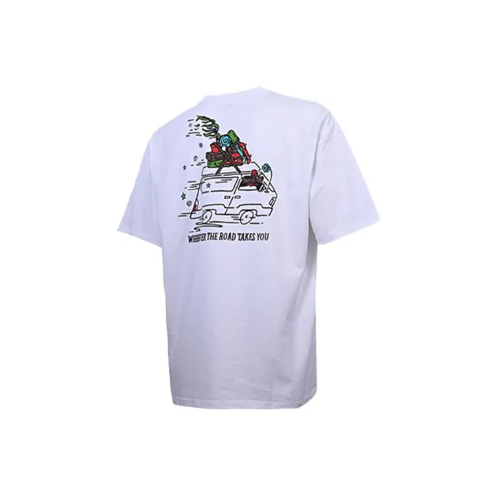 Converse Drop Shoulder Sleeve T-Shirt Men's White-1