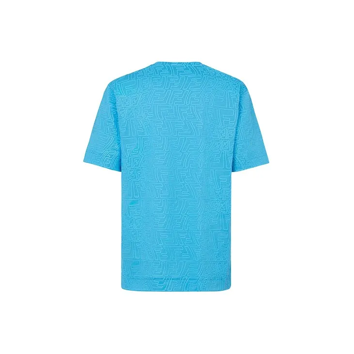 FENDI FW21 T Shirt Men's Light Blue-1