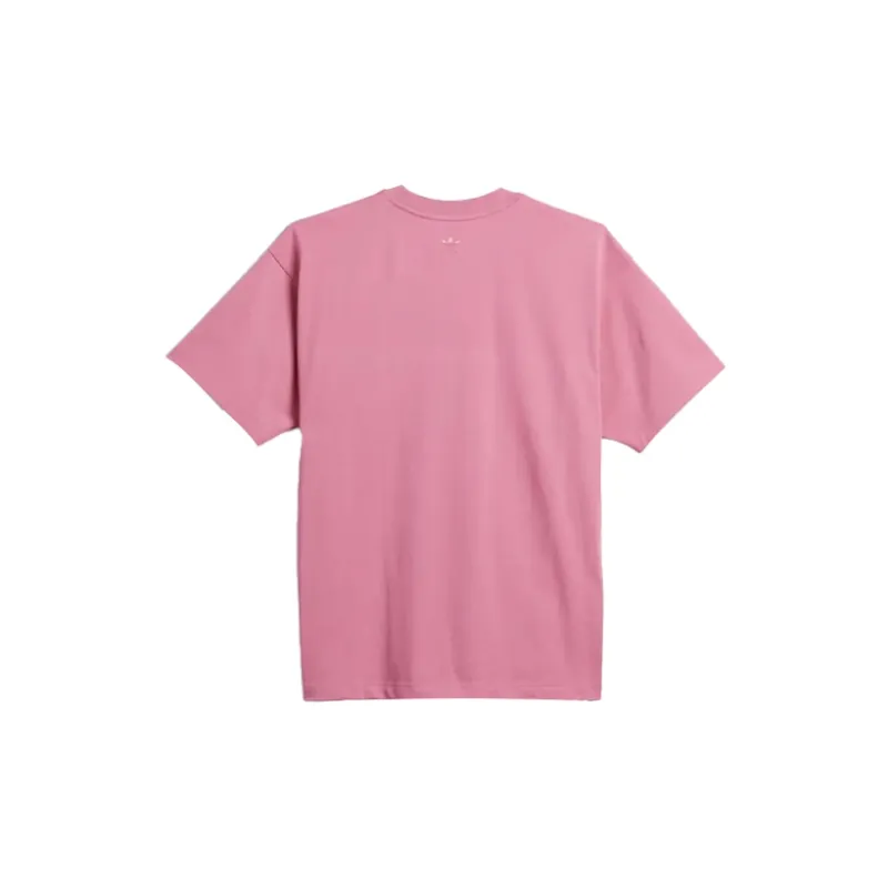 Adidas Originals x Pharrell Williams Drop Shoulder Sleeve T Shirt Unisex Pink-1