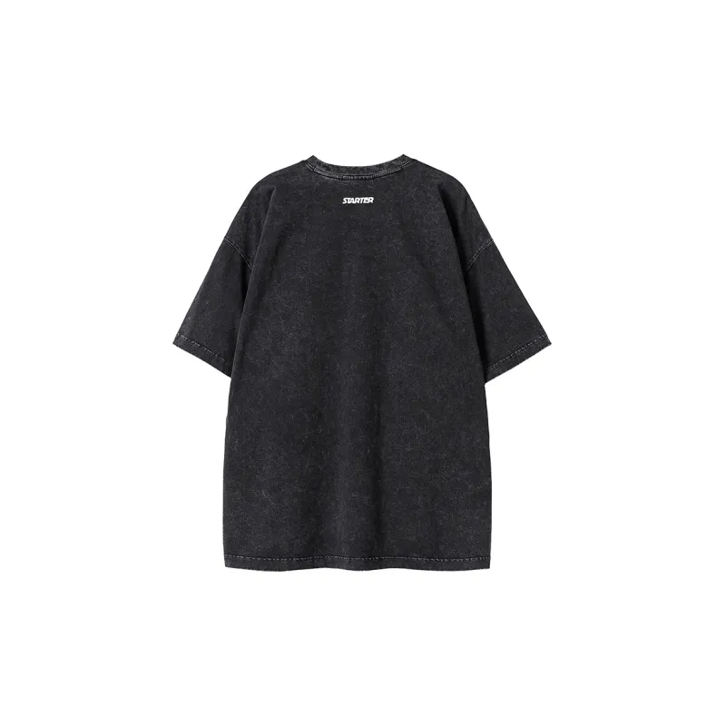 STARTER x NBA SS22 Drop Shoulder Sleeve T Shirt Unisex Black-1