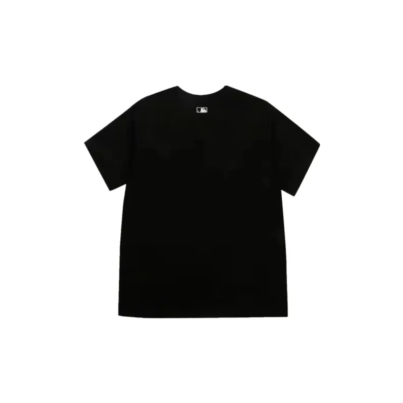 MLB Old Flower T Shirts Unisex Black-1