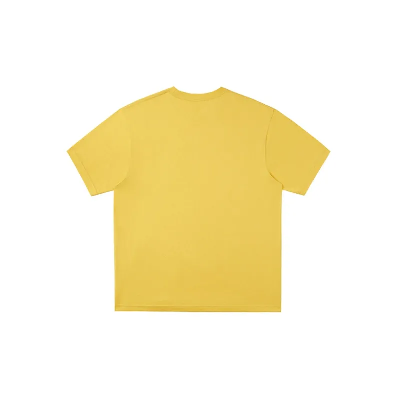 Vision Street Wear Short Sleeved T Shirts Unisex Yellow-1