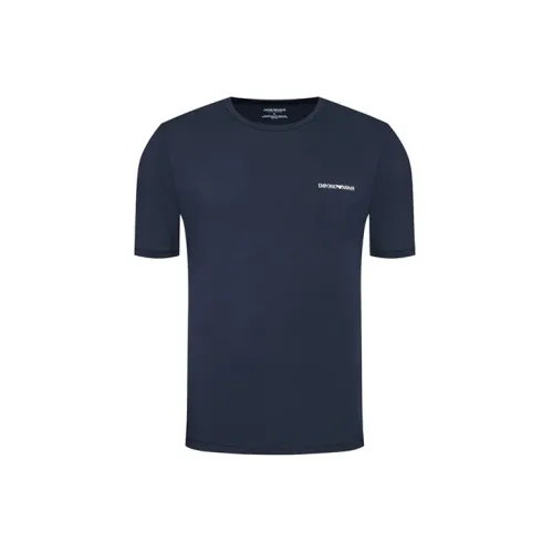 EMPORIO ARMANI T-Shirts Men Set Of 2 Navy Blue/Light Blue