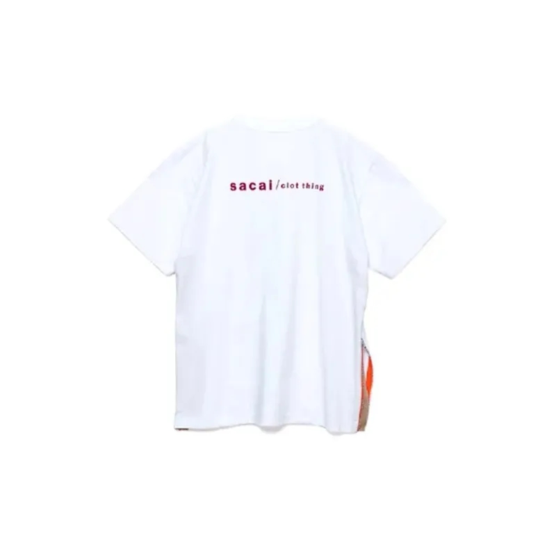 Clot X Sacai T-Shirts Men White-1