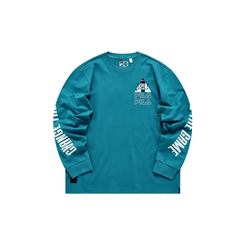 FILA FUSION T Shirt Men's Songshan Emerald Blue-1
