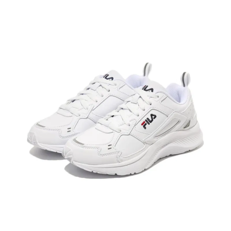 FILA Cushioning Anti Slip And Wear Resistant Low Top Casual Shoes Unisex White Korean Style-2