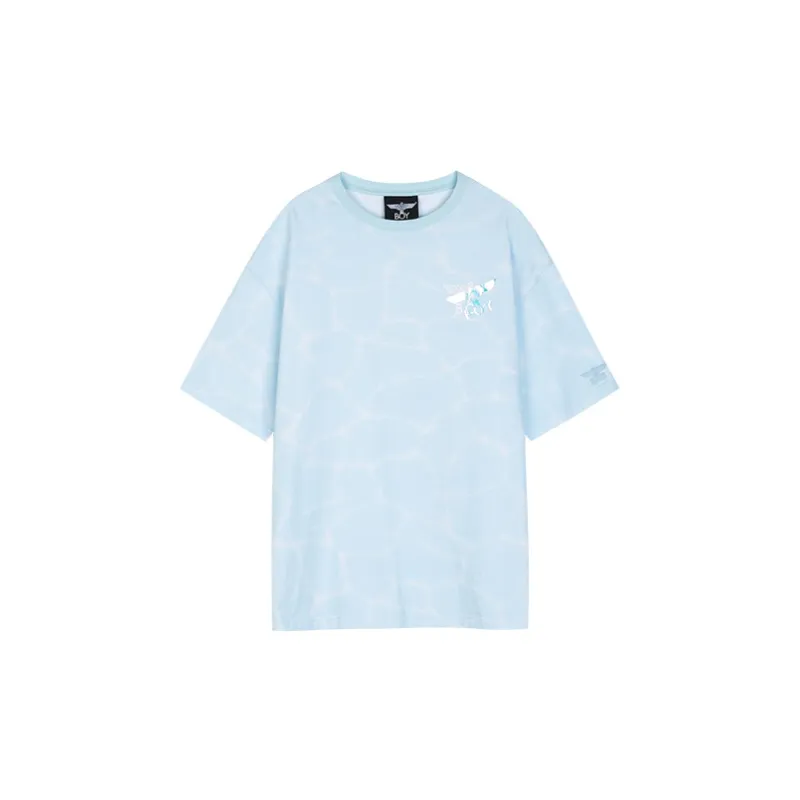 Boy London Elbow Length Sleeved T Shirt Unisex Blue-1