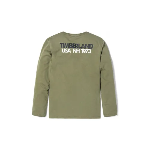 Timberland T-Shirts Men Khaki Green