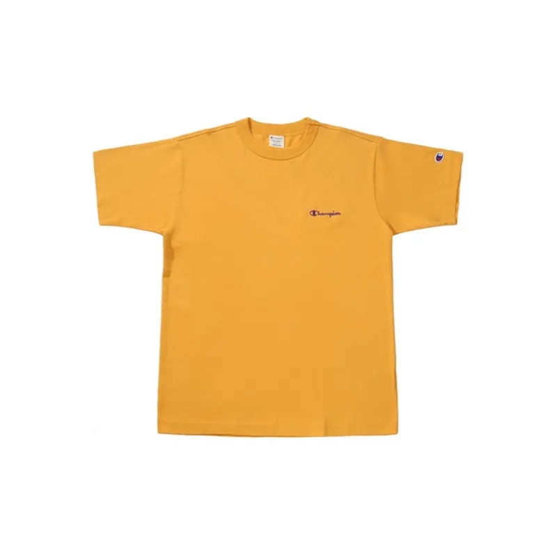 Champion SS21 Straight T Shirt Japan Version Unisex Ginger Yellow-1