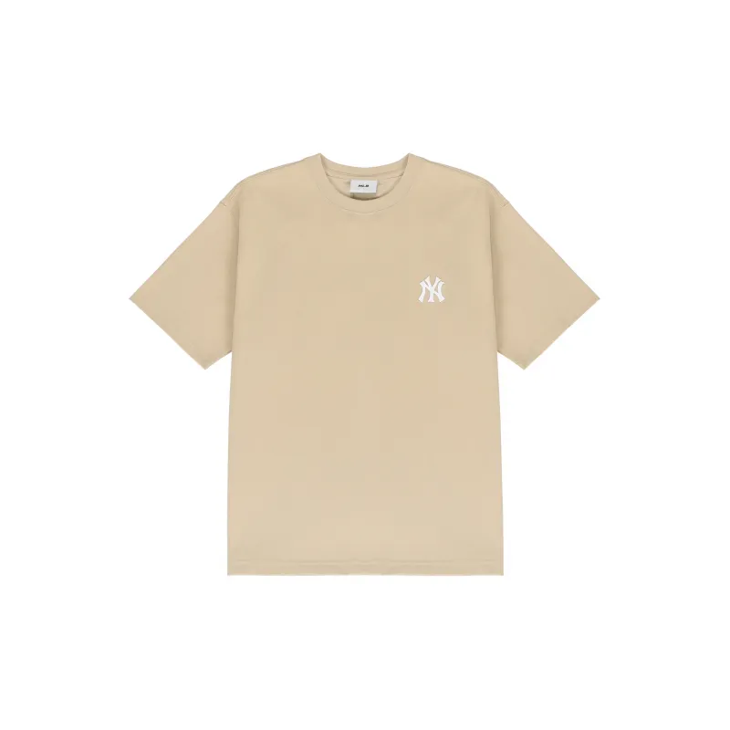 MLB T Shirt Unisex Beige Yellow-1