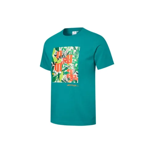 PUMA T-Shirts Unisex Lake Green