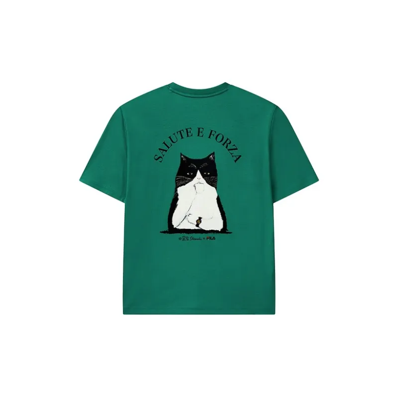 FILA T Shirts Unisex Hedge Green-1