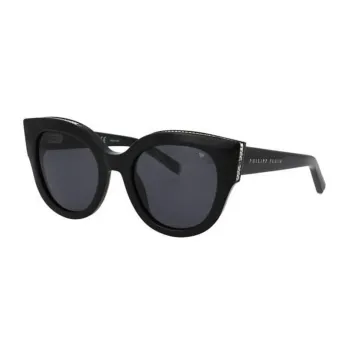 PHILIPP PLEIN Logo Engraved Cat Eye Frame Sunglasses