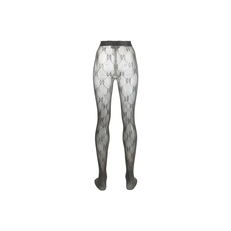 GUCCI Gg Lurex detailed Knitted Tights-1