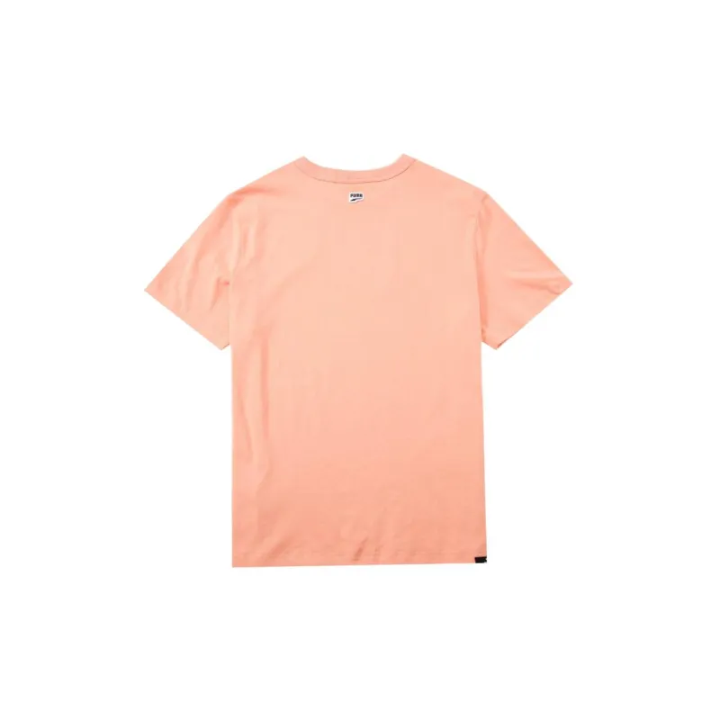 PUMA T Shirts Men Peach Pink-1