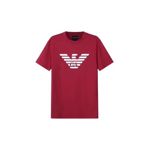 EMPORIO ARMANI T-Shirts Men Dark Red