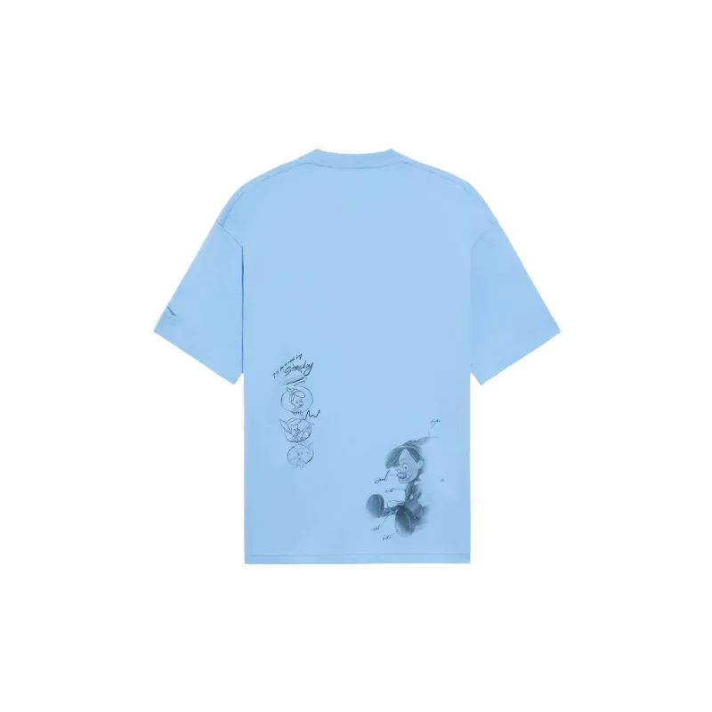LiNing x Disney Sports Trend Series T Shirt Men's Aurora Blue-1
