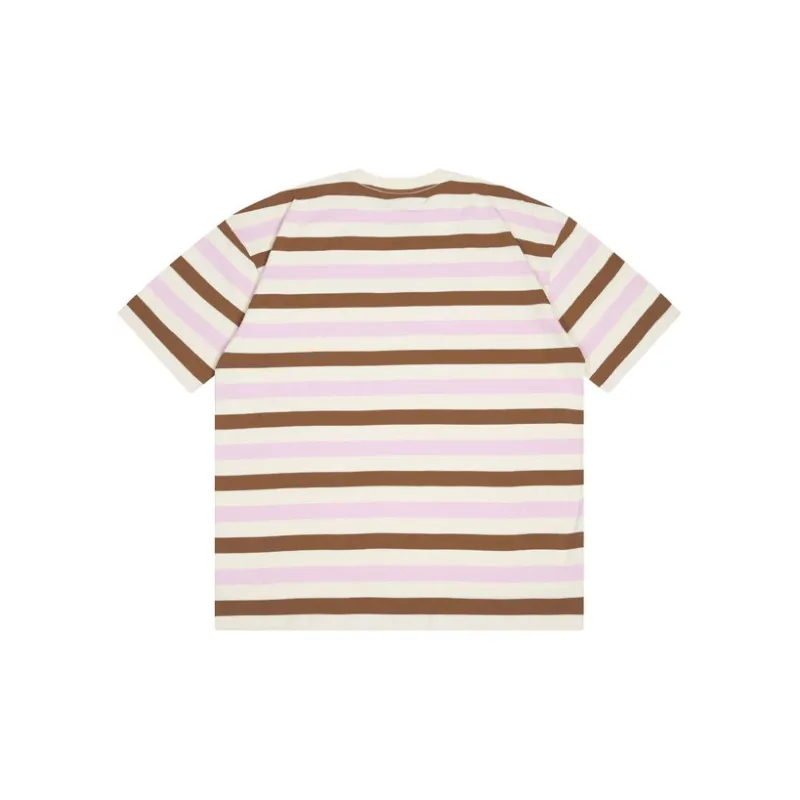 Drew House Letter Logo Series T Shirts Unisex Ice Cream Stripes-1