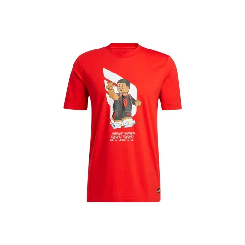 Lego X Adidas T-Shirts Men Red