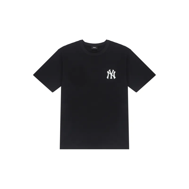 MLB Old Flower T Shirts Unisex Black-1