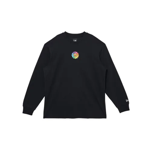 New Era X Takashi Murakami Flowe Flag Relaxed Fit L/S Tee Black