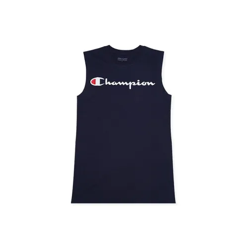 Champion T-Shirts Unisex Navy Blue