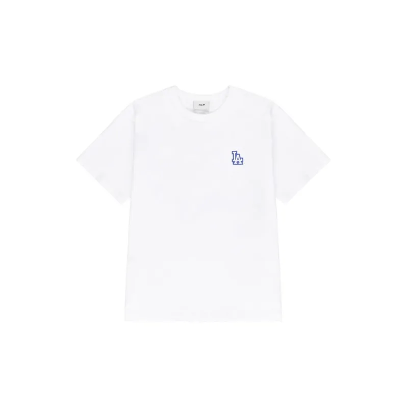 MLB Drop Shoulder Sleeve T Shirt Unisex White-1