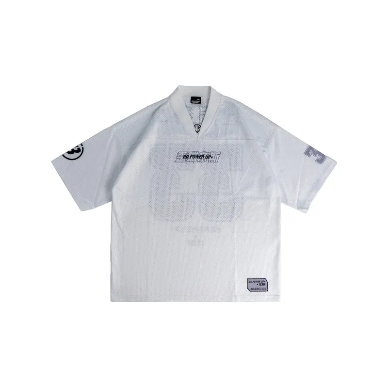 BD.POWER UP+ XIXIN Straight Elbow-Length Sleeved T-Shirt Men's White-1
