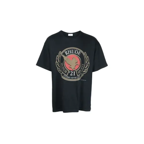 RHUDE T-Shirts Men Blue