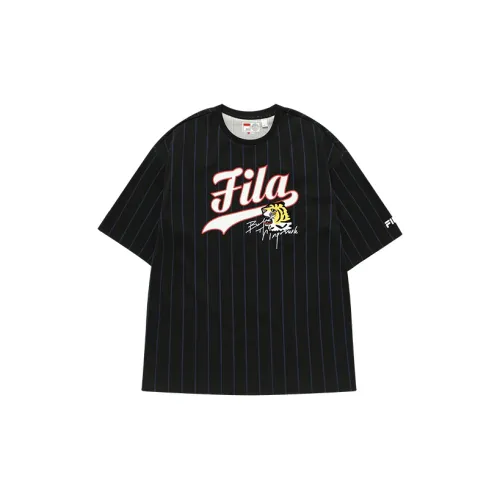 FILA FUSION BASEBALL Series T-Shirts Men Pitch Black