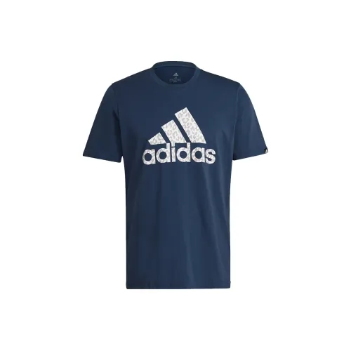 Adidas T-Shirts Men Navy Blue