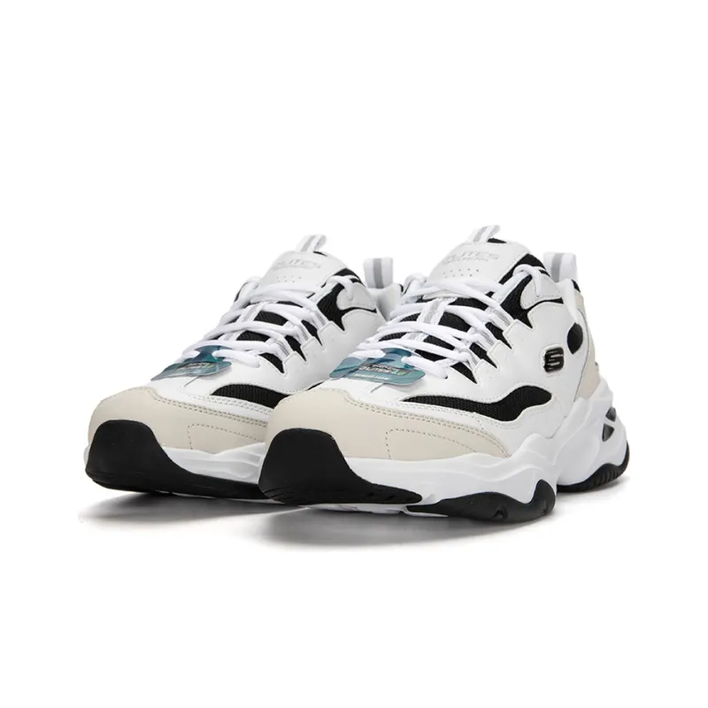 Skechers D'LITES 4.0 Milk Tea Bear Cushioning, Abrasion Resistant, Height Increasing Low Top Casual Shoes Men's White-2