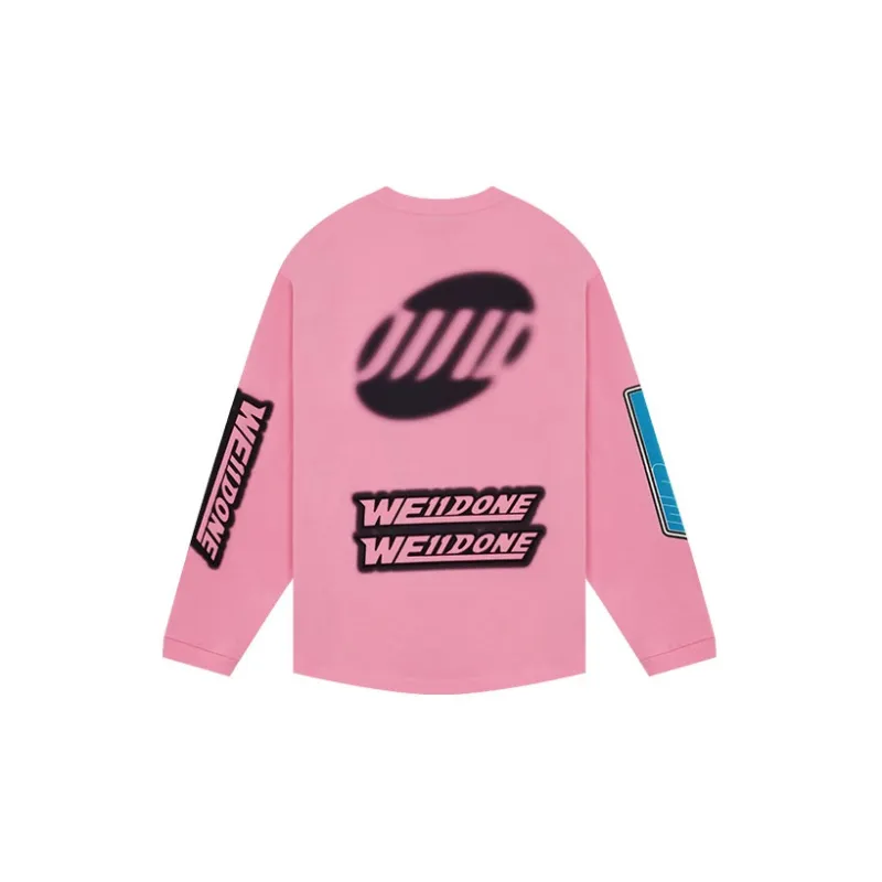 WE11DONE SS22 T Shirt Unisex Pink-1