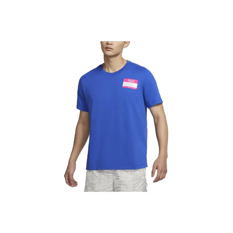 Nike Drop Shoulder Sleeve T-Shirt Men's Blue-1