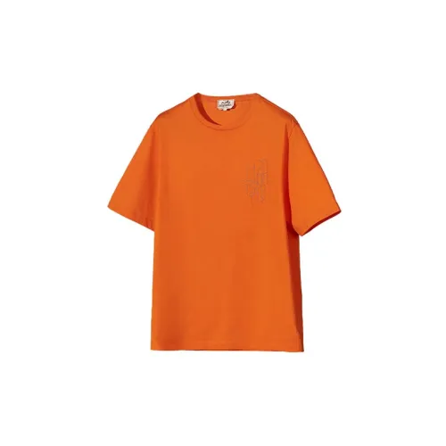 HERMES T-Shirts Men Orange