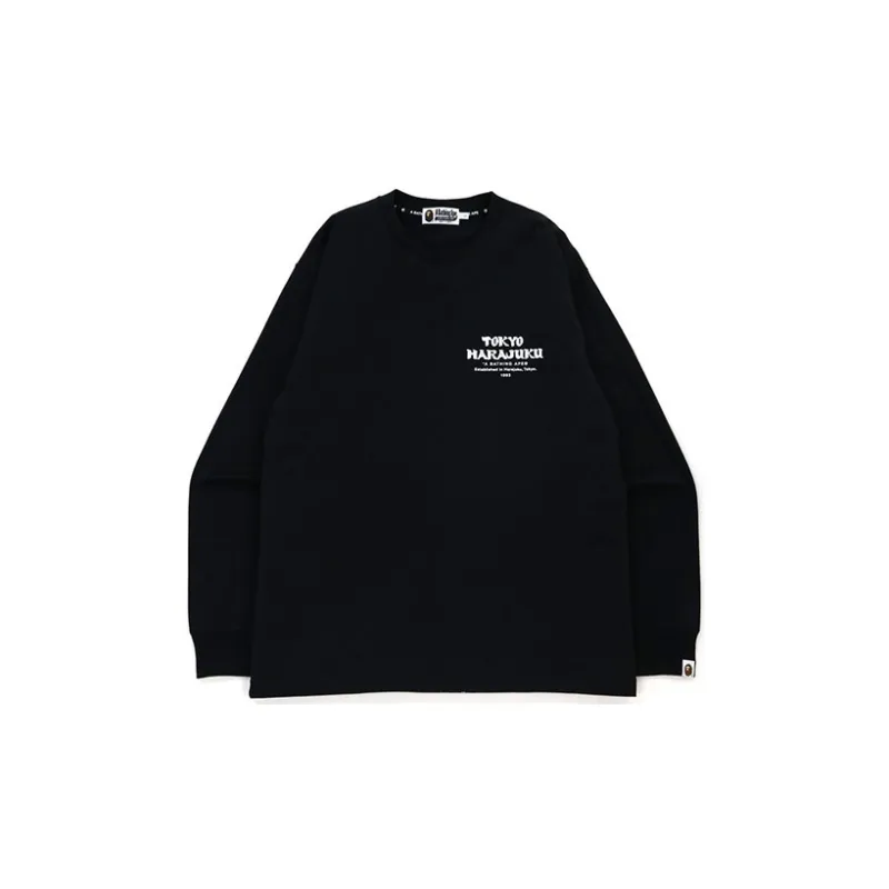 A BATHING APE Abc Camo Daruma Relaxed Fit L/S Tee-1